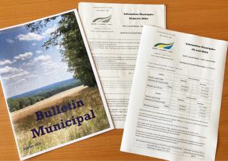 Photos de la feuille d'information municipale