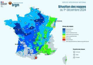 carte de situation des nappes