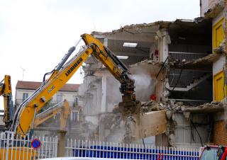 immeuble en démolition
