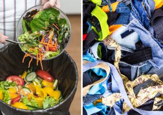 déchets alimentaires et textiles 