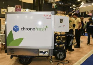 chronofresh sur le stand de la poste au salon de l'agriculture 