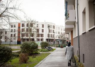 une femme dans un qpv