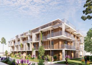 Vue d'architecte d'une résidence neuve