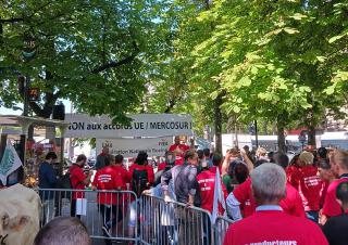 Manifestation d'agriculteurs contre le mercosur 
