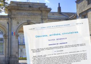 le decret sur fond de prefecture 