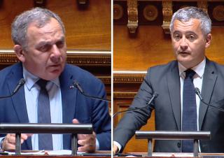 Francis Szpiner et Gérald Darmanin 