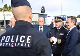 Bruno retailleau et François-Noël Buffet à Sartrouville le 02 septembre 