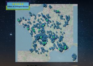 Carte des villes et villages étoilés