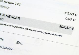 facture d'eau 
