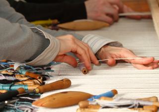 tissage, tapisserie d'Aubusson 