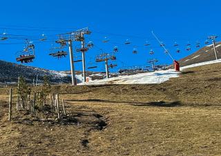 station de ski sans neige