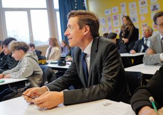 Edouard Geffrey au collège Rosa Parks d’Amiens le 09 janvier 