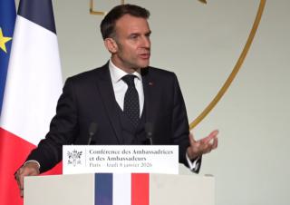 Emmanuel Macron le 08 janvier 