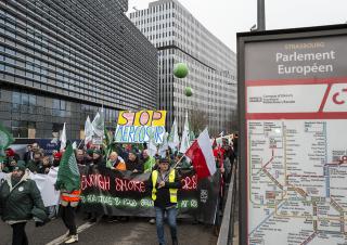Manifestation des agriculteur contre le mercosur à Strasbourg