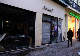 magasin fermé André 