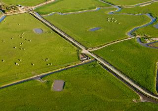 des bassines dans le marais Poitevin