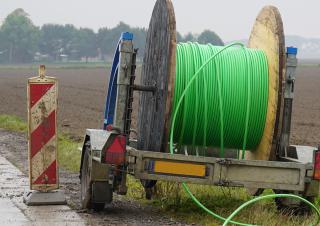 rouleau de fibre à la campagne 