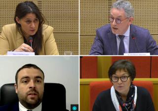 Cindy Leoni, Sébastien Dupray, Sébastien Olharan et Annick Girardin