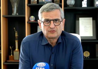  Jean-Pierre Huncker, président de la FFBB, en visioconférence de presse, le 23 avril 2026