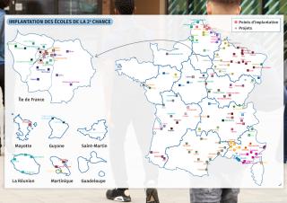 carte des écoles de la 2ème chance 