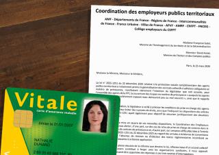carte vitale et lettre au ministre 