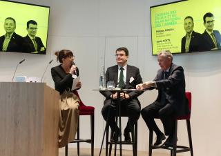 Maud Ulrich, déléguée nationale de la Fédération Crepi ; David Coste, de la Direction de l'intégration et de l'accès à la nationalité ; et Philippe Moulia, président de la Fédération nationale des Crepi