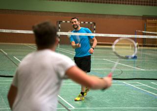 joueurs de badminton 