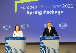 Roxana Mînzatu and Valdis Dombrovskis 