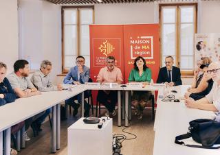 ole Delga et Sébastien Vincini à Saint Gaudens le  12 juin 