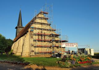 une église en rénovation 