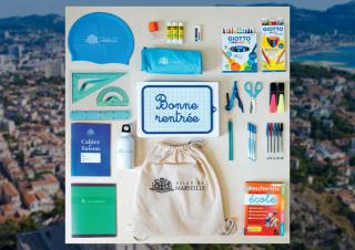 Kit de rentrée offert par la ville de Marseille 