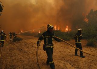 Pompiers en intervention à Lège-Cap-Ferret