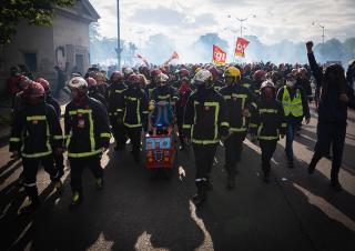  Manifestation de pompiers en mai 2023 