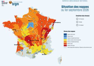 situation des nappes phréatiques au 1er septembre 