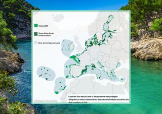 carte des zones protégées en europe 