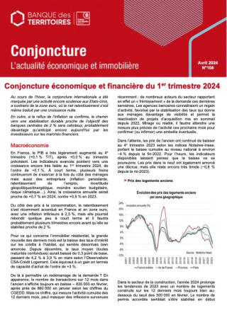 Couv - Conjoncture n°108 eco financiere