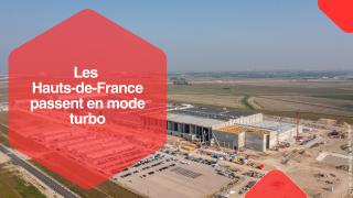 Réindustrialisation :image du chantier de la Gigafactorie Verkor à Dunkerque dans les Hauts-de-France