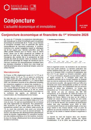 Couv - Conjoncture économique et financière du 1er trimestre 2025