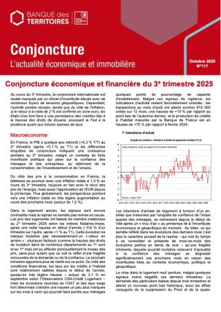 Conjoncture économique et financière du 3e trimestre 2025