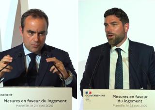 Sébastien Lecornu et Vincent Jeanbrun à Marseille 