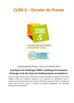 cubes dossier de presse couverture