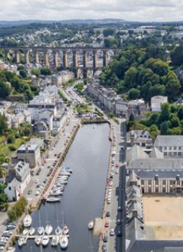 Morlaix - Visuel de la rivière sur le site de l’agglomération