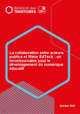 Couverture Etude Collaboration entre acteurs publics et filière EdTech